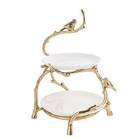 Set of 3 Iron Cakes Display Stand Dessert Holder for Party Home Decor Black