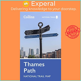 Hình ảnh Sách - Thames Path National Trail Map by Collins Maps (UK edition, paperback)
