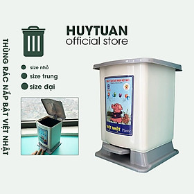 Mua Thùng rác thông minh kiểu nắp bật 3 size chính hãng Việt Nhật 8040/8041/8042 (BR03)