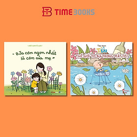 Combo 2 quyển sách tô màu Bữa Cơm Ngon Nhất Là Cơm Của Mẹ + Tí Đù - Thế giới to bự trong mắt tớ!