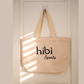 Túi tote đựng đồ tập thời trang nam nữ Hibi Sports A004, chất liệu Canvas cao cấp, có khóa kéo và túi trong