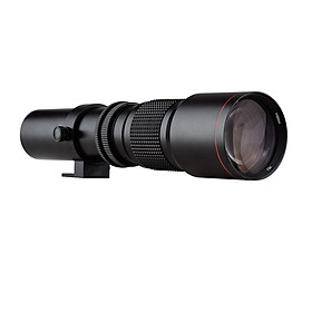 Andoer Camera Super Telephoto Lens 500mm F/8.0-32 Manual Zoom Multi-Coated T-Mount Camera Lens with 1/4 Inch Thread