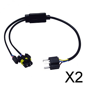 2x1 Pieces H4 9003 HB2 Hi / Lo Bi-Xenon HID Bulbs Wiring Controllers Relay Harness
