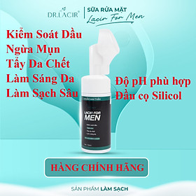 Sữa Rửa Mặt Nam Dr Lacir - Lacir for Men: Làm sạch sâu, giúp da tươi sáng, giảm bóng dầu (Chính Hãng Dr.Lacir)
