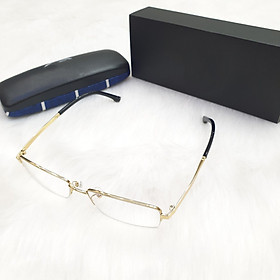 Kính chống ánh sáng xanh gọng titan màu Vàng Kavi A7