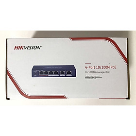 Mua Thiết bị mạng Switch 4 cổng POE HIKVISION DS-3E0106P-E/M Hàng chính hãng