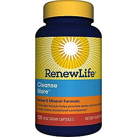 Renew Life Cleansemore Capsules, 100 -Count Bottle