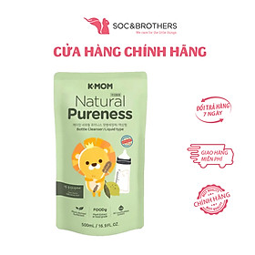 Nước rửa bình & rau quả chiết xuất thảo mộc tự nhiên K-Mom Hàn Quốc 500ml (dạng gel)