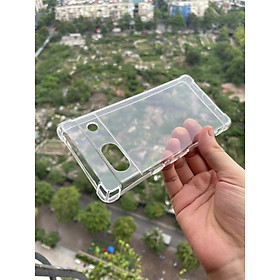 Ốp lưng dẻo cho Google Pixel 7A chống sốc 4 góc trong suốt , bảo vệ Camera