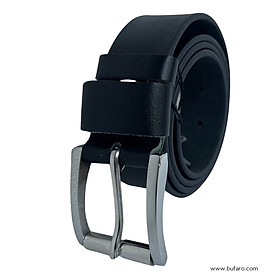 Thắt lưng da nam da bò đầu khóa đúc hợp kim - BUDL02 - màu đen