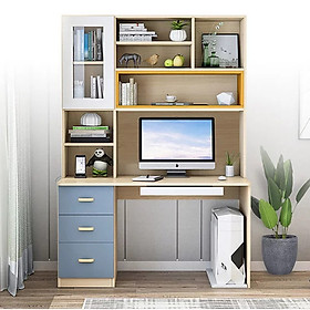 Mua Bàn Học Gỗ Cao Cấp Thiết Kế Thông Minh  Bàn Làm Việc Gỗ Có Ngăn Đựng Vật Dụng Kèm Kệ Sách BH-30