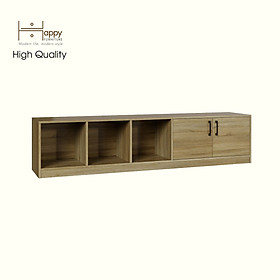 HAPPY FURNITURE , HEINEE - Kệ TV 2 cửa mở, KTV_069 , 200cm x 40cm x 46cm DxRxC, sản phẩm phổ thông