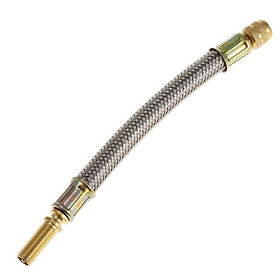 Flexible Braided Stainless Steel Tyre Valve Stem Extension Adapter 150mm
