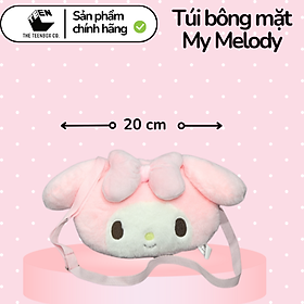 Túi bông mặt My Melody , Túi Sanrio Chính Hãng, Quà tặng đáng yêu, Sản phẩm chính hãng, Phân phối bởi Teenbox