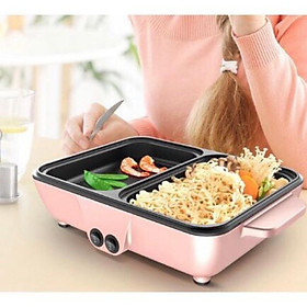 Mua Nồi Lẩu Kiêm Nướng 2in1 Mini Hàn Quốc Bếp Lẩu Nướng Đa Năng Tiện Lợi Cho Gia Đình