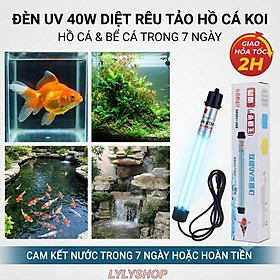 Đèn UV 40W Sterilization King Bóng Kép - Diệt Tảo, Khuẩn Hồ Cá Sạch Nước Sau 7 Ngày