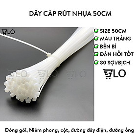 Mua Dây Cáp Rút Nhựa  Dây Thít 50cm 5 Tấc(80 Sợi/Bịch)