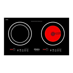 Mua Bếp điện đôi phổ thông điều khiển cảm ứng DQT-100 kính pha lê cường lực cao cấp - Hàng chính hãng