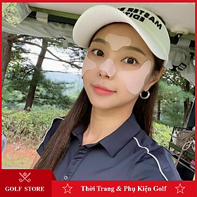 Mặt nạ đánh golf nữ Collagen miếng dán nhỏ chống nắng dưỡng da mặt khi lên sân golf