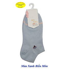 Tất vớ nữ Kiểu cổ ngắn Beihao Women Socks In hình bất kỳ Chất liệu cotton co giãn, Mềm mại, Bảo vệ đôi chân