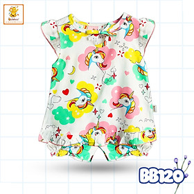 Đồ bộ bé gái BABIBOO bộ cánh tiên vải tole mát lạnh, mềm mịn 6kg-18kg -BB120 (Họa tiết ngẫu nhiên)