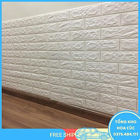 Mua Xốp Dán Tường Giả Gạch 3D Khổ Lớn 70X77Cm Dày 6Ly Tiêu Chuẩn - Vận Chuyển Miễn Phí Toàn Quốc