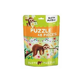 48 Piece Jigsaw Puzzle Bag: Sloth Puzzle - Phương Nam Book