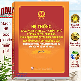 Sách Hệ Thống Các Nghị Định Về Phân Quyền, Phân Cấp; Phân Định Thẩm Quyền Giữa Chính Phủ Và Chính Quyền Địa Phương 2 Cấp (V2650TA) - Nhà sách Tư pháp