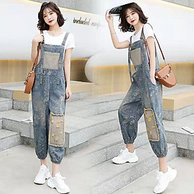 Quần Yếm Denim Dáng Rộng Thời Trang Cá Tính Cho Nữ