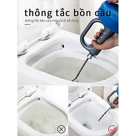 Máy thông tắc cống nhanh nhà bếp, nhà vệ sinh, xử lý tóc 10m - Home and