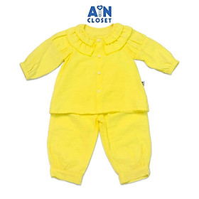 Bộ quần áo dài bé gái họa biết Bèo vàng tơ - AICDBGZ5BORH - AIN Closet