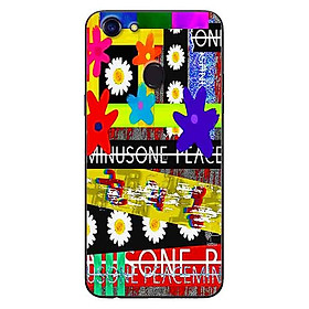 Ốp Lưng in cho Oppo F5 Mẫu Họa Tiết Hoa Cúc Peace - Hàng Chính Hãng