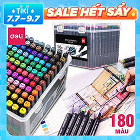 Bút Màu Marker Hai Đầu Chuyên Nghiệp Deli - Chuyên Sử Dụng Vẽ Anime - 70800