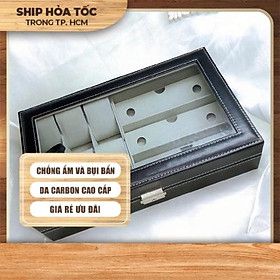 Hộp Đựng Đồng Hồ Đeo Tay Mắt Kính 9 ngăn bền đẹp giá rẻ tphcm 007