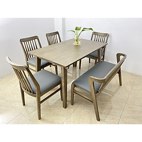 BỘ MÙA XUÂN THU 1.3m 4 ghế và 1 bench TAGO - MXT1.3.4B