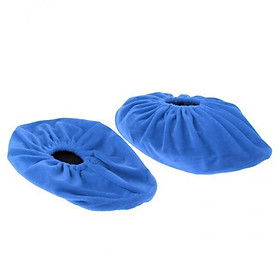 2x 1  Shoe Covers Washable Reusable Anti  Boot Overshoes for Household, School, Office And Dust- Workshop - Blue, 30.2 X 10.4cm