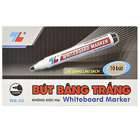 Hộp 10 bút lông bảng thiên long wb03 - đen