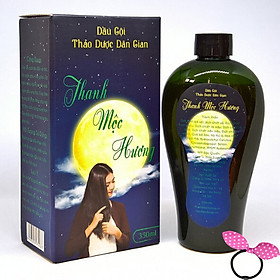 Dầu gội thảo dược Thanh Mộc Hương 350ml giảm rụng tóc, gàu ngứa - Tặng Kèm Cột Tóc Tai Thỏ Màu Ngẫu Nhiên