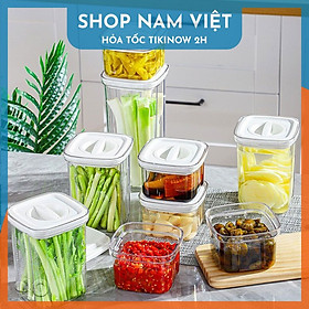 Hộp đựng đồ khô, bảo quản thực phẩm nắp vặn chân không nhiều kích cỡ