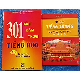 Download sách 301 câu đàm thoại tiếng hoa + tự học tiếng trung cho người mới bắt đầu ( bộ 2 cuốn)