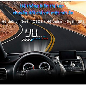 Thiết bị hiển thị tốc độ trên kính lái ô tô HUD FULL OPTION OBD2 - ShopToro - AsiaMart