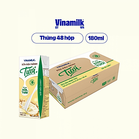 Thùng 48 Hộp Sữa đậu nành tươi Vinamilk 180ml