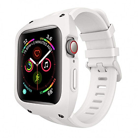 dây đồng hồ cho Apple Watch, dây cao su kèm ốp chống sốc cao cấp dành cho Apple Watch