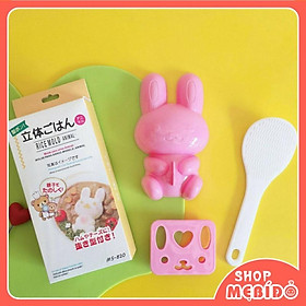 Mua Khuôn Ép Cơm Khuôn Bento Tạo Hình Cơm Hình Thỏ Cho Bé Ăn Dặm Kèm Vá Shop Mẹ Bí Đỏ
