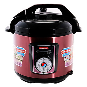 Mua Nồi Áp Suất Điện Đa Năng Sunhouse SHD1756 (6L) - Đỏ - Hàng chính hãng