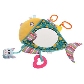 Soft Fish Framed Baby Car Mirror, Kids Car Seat Mirror Rear Facing Mirrors Baby Car Safty Mirror Clear View Baby