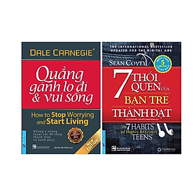 Hình ảnh Combo 2 cuốn sách Tư Duy - Kĩ Năng Sống : 7 Thói Quen Của Bạn Trẻ Thành Đạt (Tái Bản 2019)  +  Quẳng Gánh Lo Đi & Vui Sống (Khổ Nhỏ)(Tái Bản)