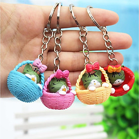 Mua Móc khóa mèo con trong giỏ galahet shop