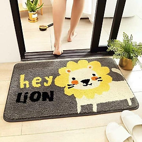 Mua Thảm chùi chân 3D siêu xinh thấm hút nước tốt mặt sau chống trơn trượt -  kt 40x60