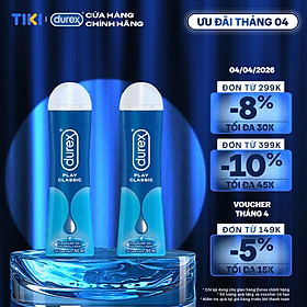 Bộ 2 chai gel bôi trơn DUREX PLAY CLASSIC thuần gốc nước 50ML/chai